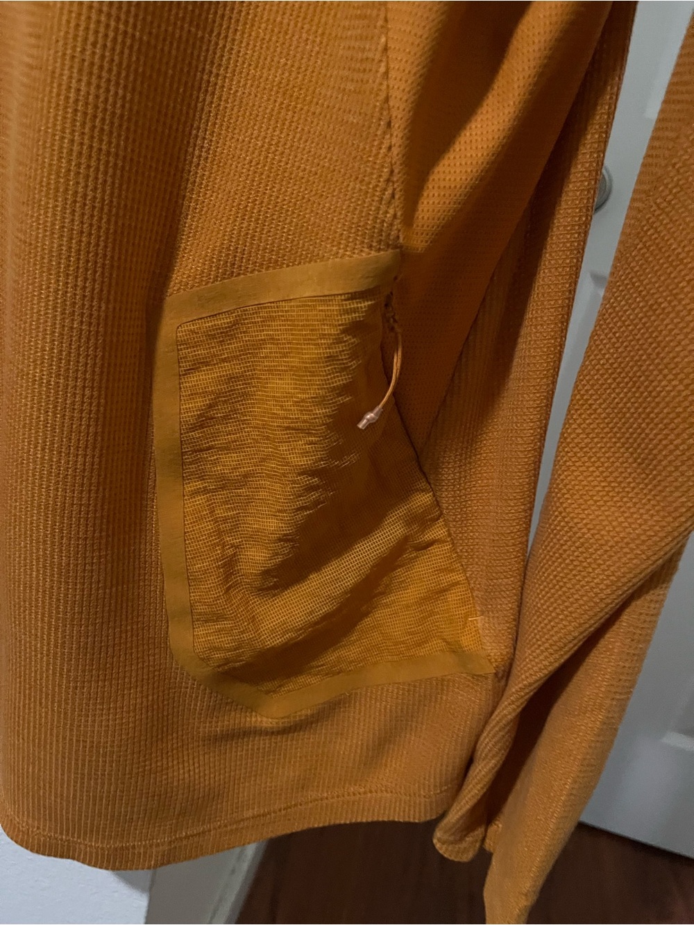 lululemon athletica Men's Long-Sleeve Waffle Crew — Mustard - Picture 4 of 7